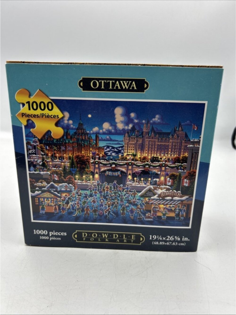 Eric Dowdle New York Puzzle 1000 Piece Folk Art Ottawa Complete✅